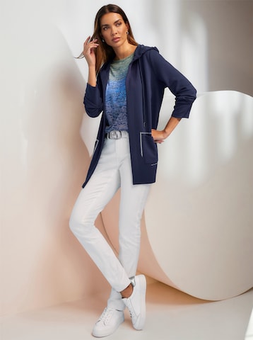 heine - Sudadera con cremallera en azul