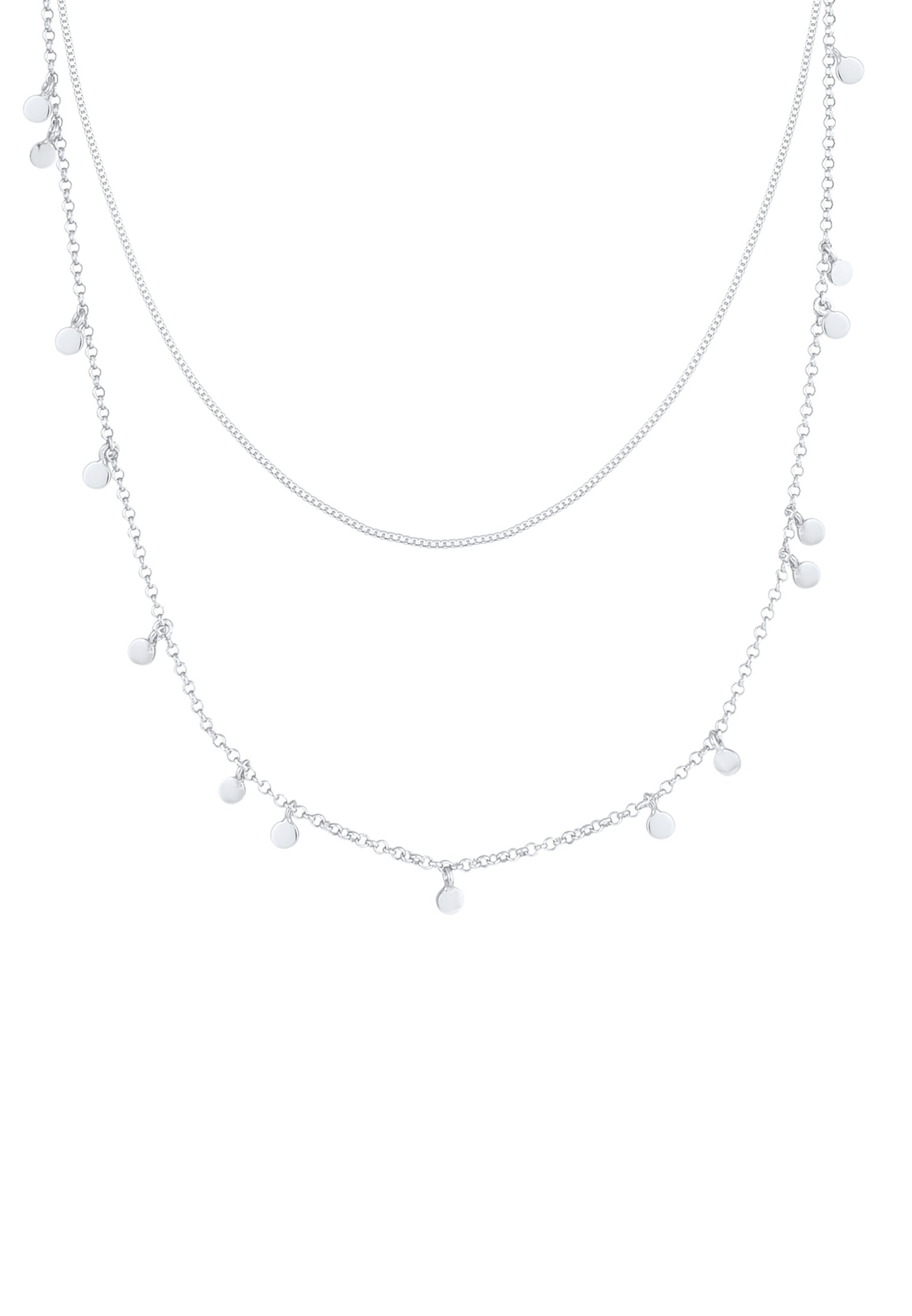 ELLI Halskette Geo, Layer in Silber: Vorderseite