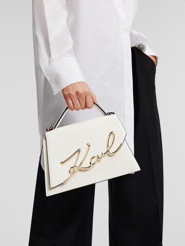 Karl Lagerfeld - Bolso de mano en blanco