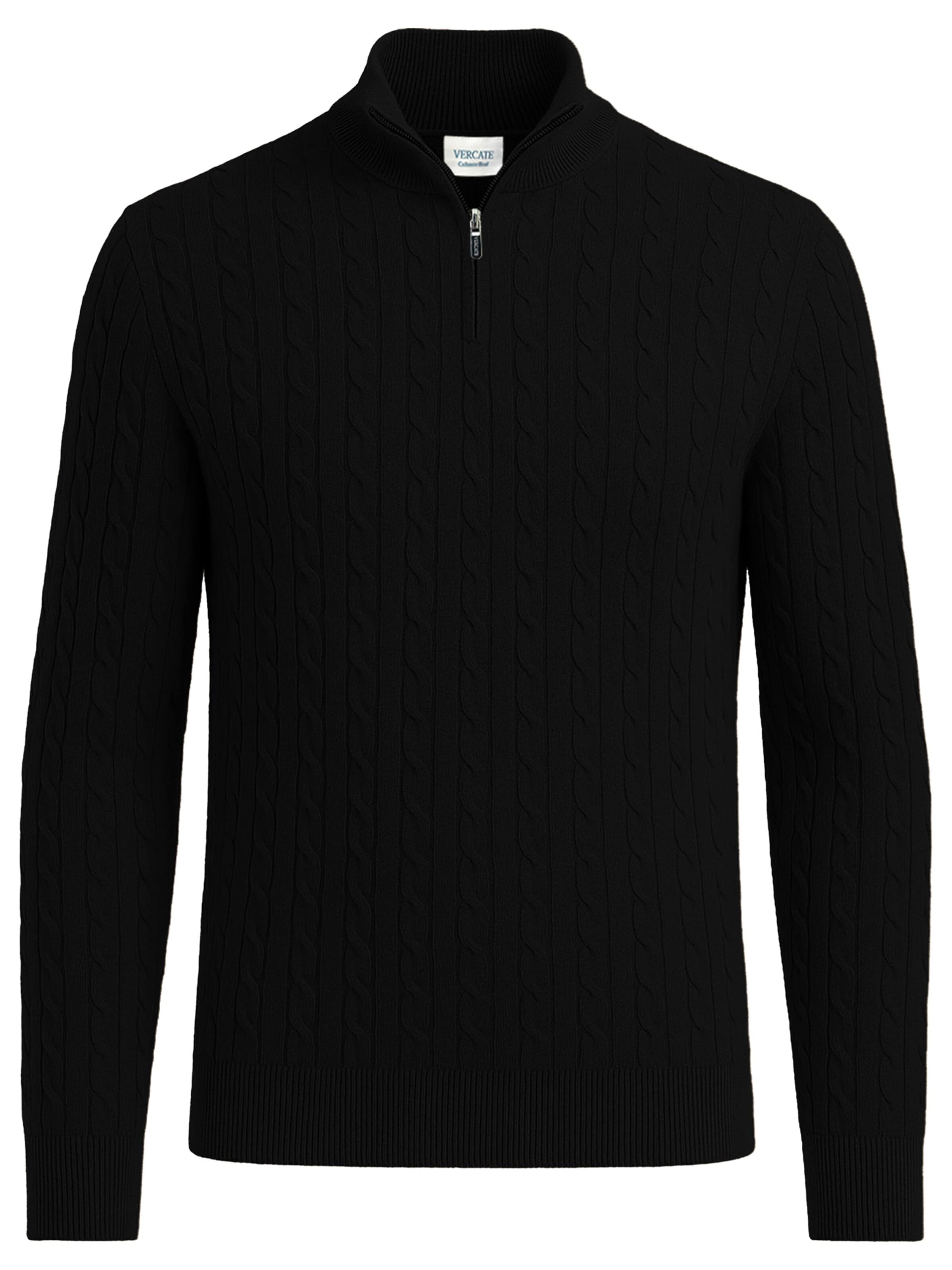 Vercate Pullover 'No. 31'‌‌‌‌‌‌‌ in Schwarz: Vorderseite
