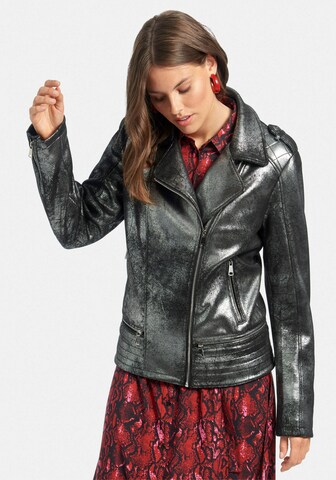 Emilia Lay Outdoorjacke Biker-Jacke in Schwarz: predná strana