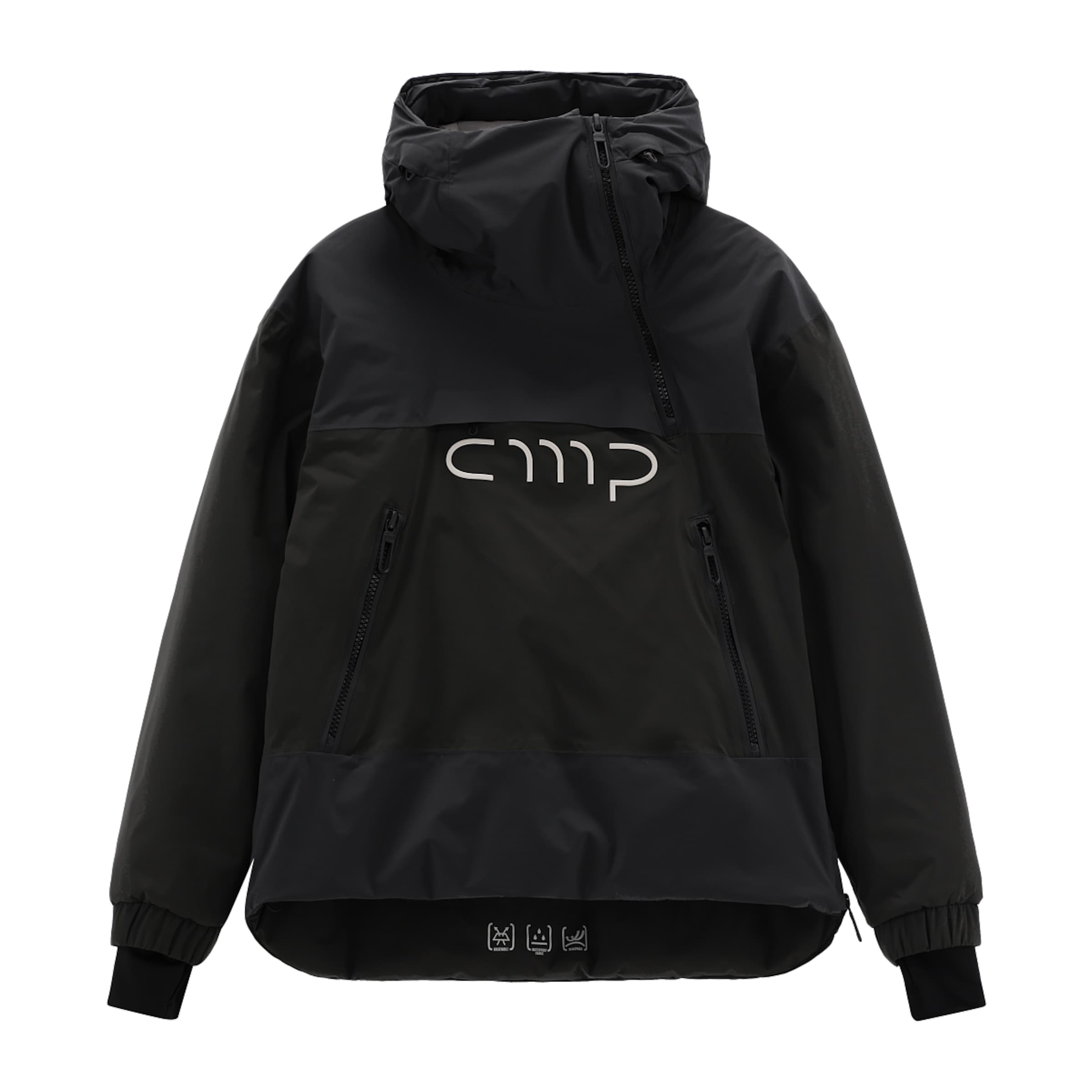 CMP Jacke in Schwarz: Vorderseite