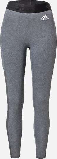 ADIDAS PERFORMANCE Sport-Hose in dunkelgrau / graumeliert / schwarz / weiß, Produktansicht
