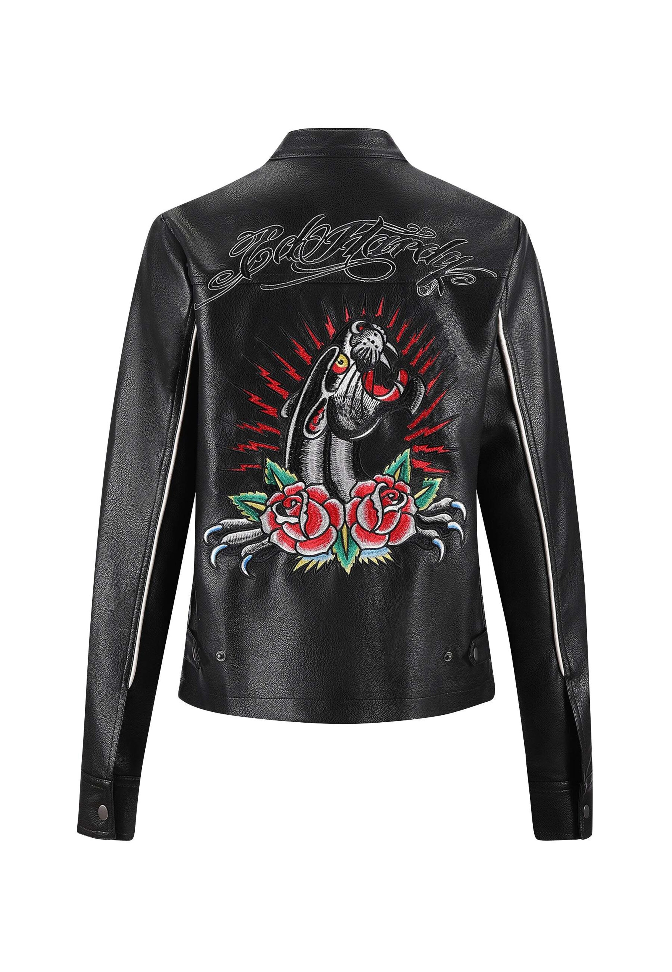 Veste mi-saison 'Panther Lightening' Ed Hardy en noir