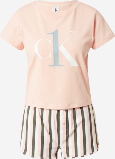 Calvin Klein Underwear Shorty en gris / anthracite / abricot / blanc, Vue avec produit
