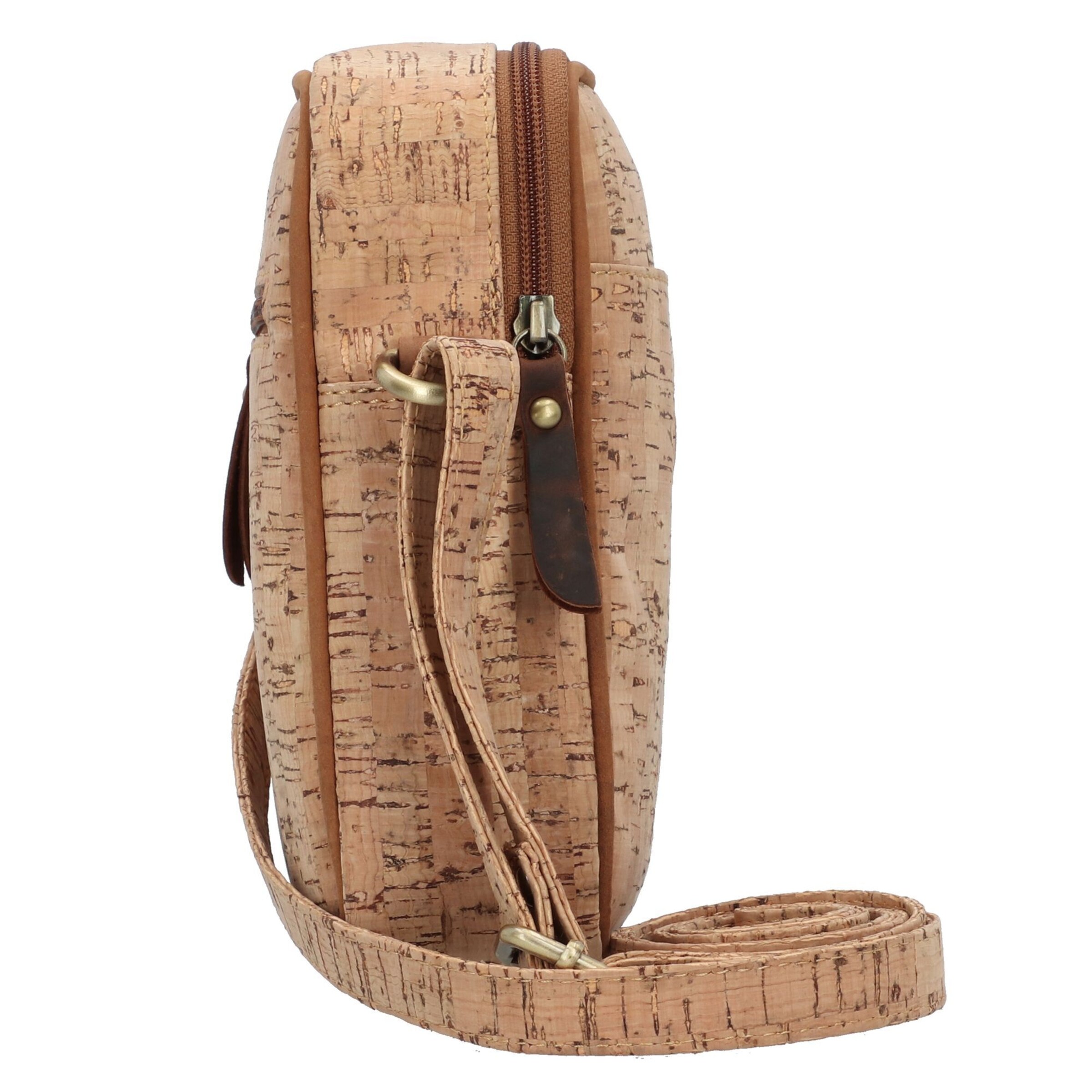 Borsa a tracolla 'Vintage Cork' di GREENBURRY in marrone