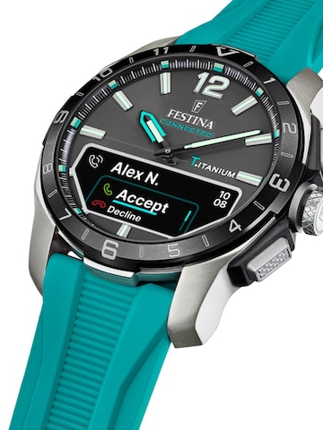 FESTINA Digitaal horloge 'Smartwatch Connected' in Blauw