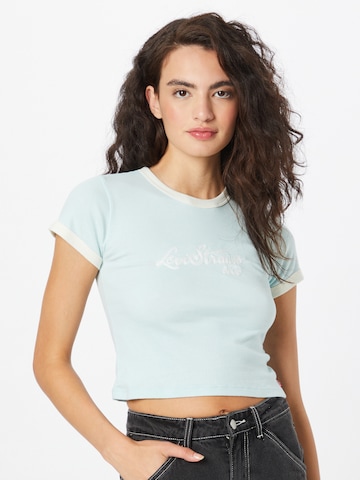 LEVI'S ® Shirt 'Graphic Ringer Mini Tee' in Blau: predná strana