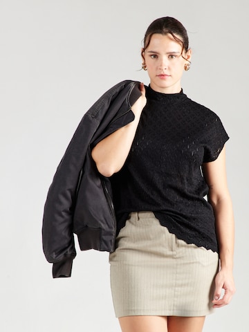 ONLY Carmakoma Blouse 'CARAUBREY' in Black: front