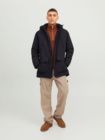 JACK & JONES Winterparka in Zwart