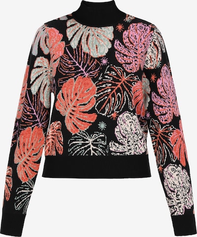 IZIA Neulepaita värissä oranssinpunainen / musta / valkoinen, Tuotenäkymä