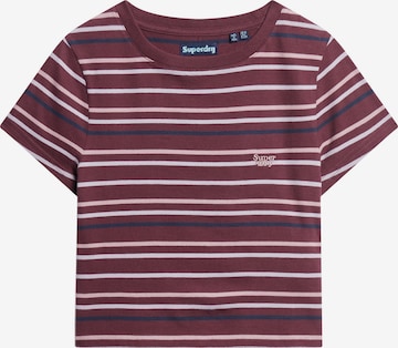 Superdry T-Shirt in Rot: predná strana