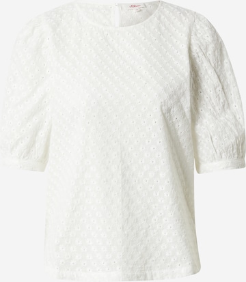 s.Oliver Blouse in Wit: voorkant