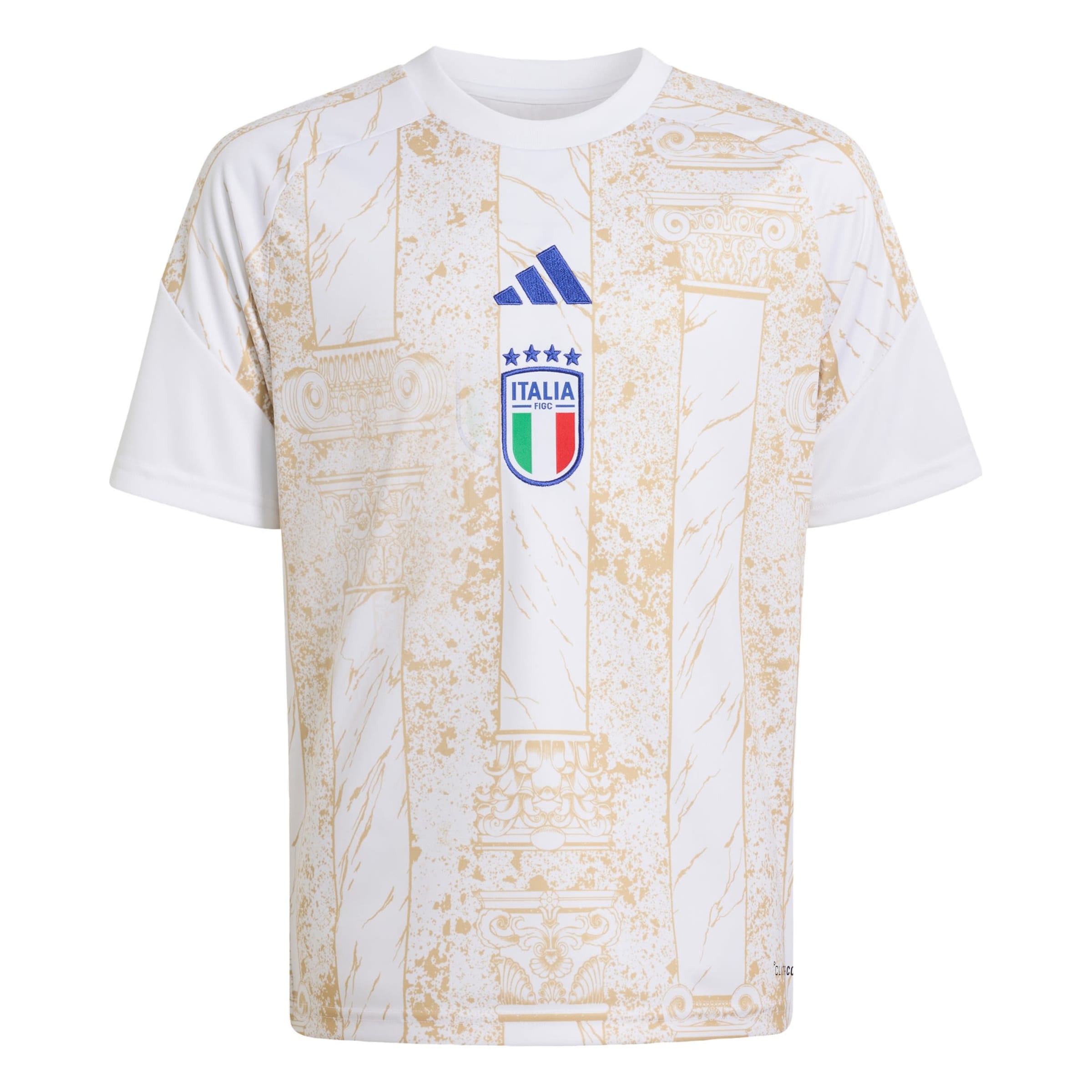 ADIDAS PERFORMANCE Funktionsskjorte 'Italien 26 Kids Pre-Match' i hvid: forside