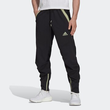 ADIDAS SPORTSWEAR Tapered Sportbroek 'Designed for Gameday' in Zwart