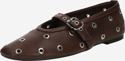 Balerinos su dirželiais iš GLAMOROUS, spalva – tamsiai ruda, Prekių apžvalga