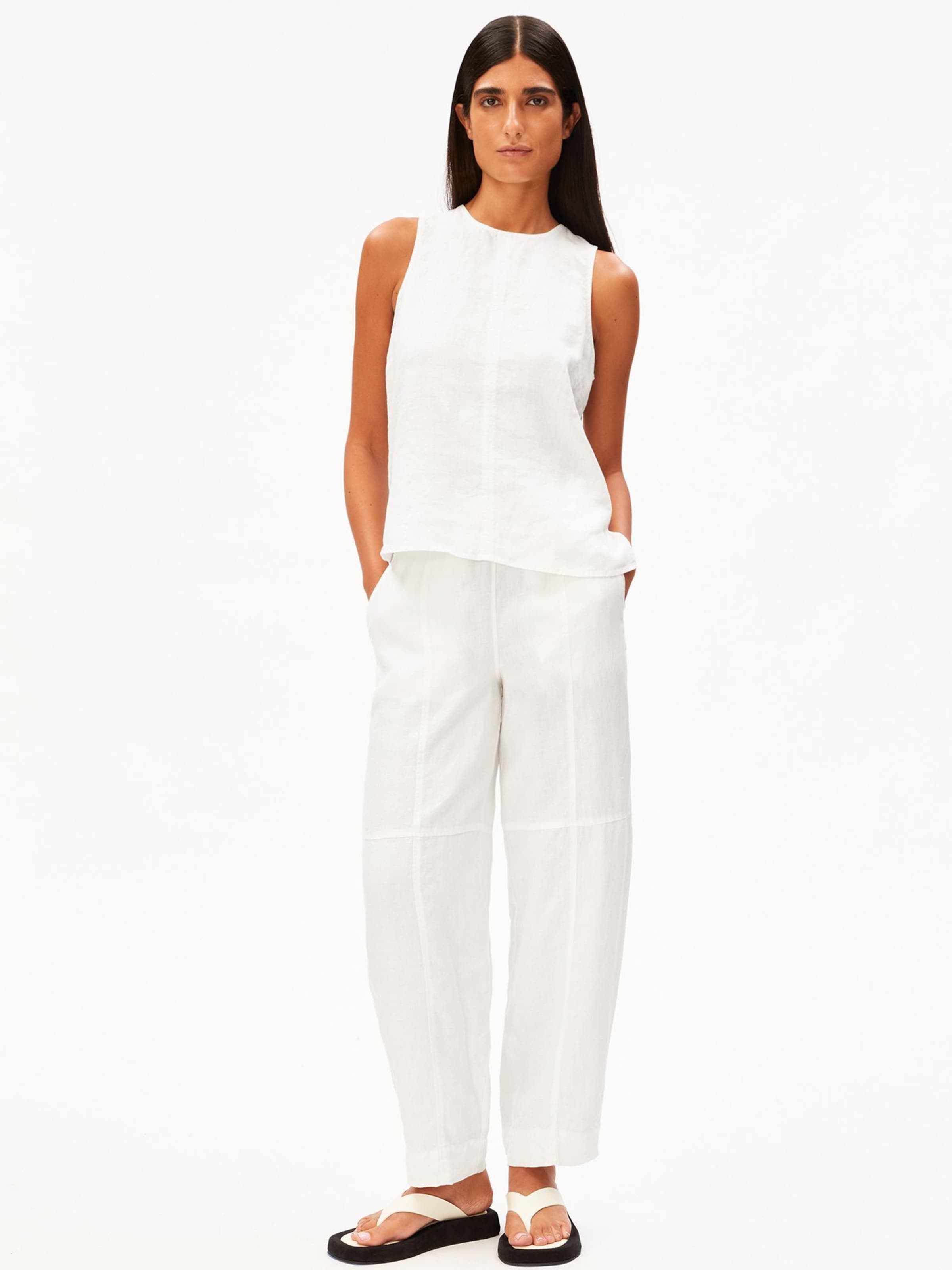 ARMEDANGELS Loosefit Broek in Wit