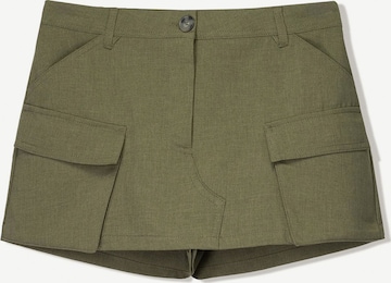 Bershka Sukně – zelená: přední strana