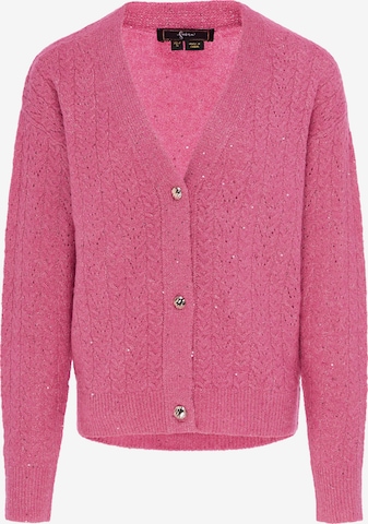 faina - Casaco de malha 'Festive' em rosa: frente