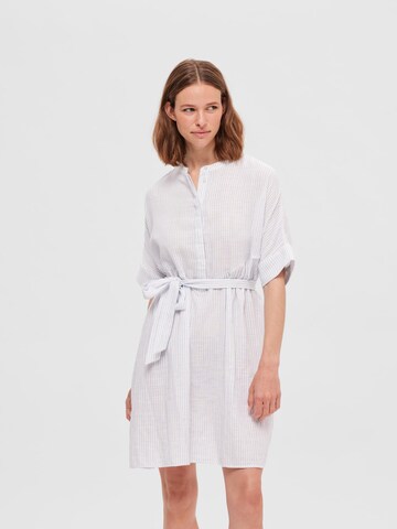 Robe-chemise 'Viola' SELECTED FEMME en blanc