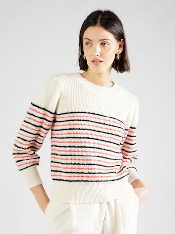 VERO MODA Sweater 'VIGGA' in Beige: front