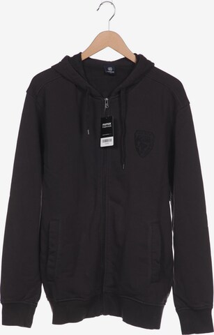LERROS Sweatshirt & Zip-Up Hoodie in XL in Grey: front