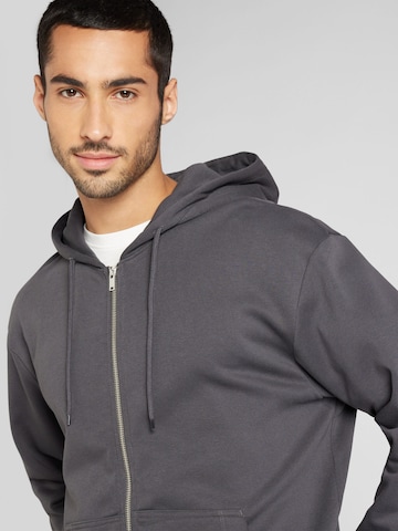 JACK & JONES Zip-Up Hoodie 'RIDER' in Grey