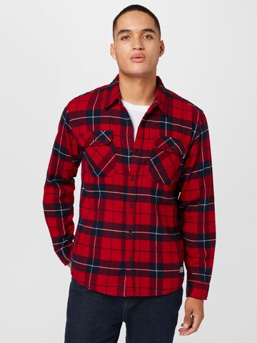 Vintage Industries - Regular Fit Camisa 'Sem' em vermelho: frente