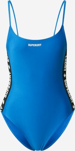 Superdry Bez ramienok Jednodielne plavky - Modrá: predná strana