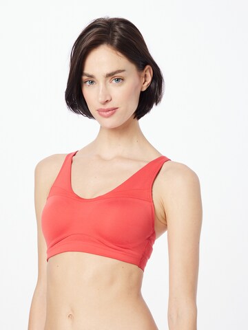 UNDER ARMOUR Bralette Sports Bra in Red: front