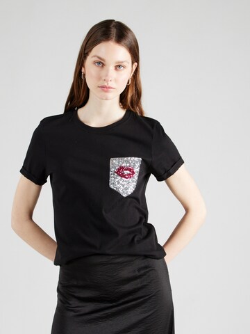 ONLY T-Shirt 'NINKA' in Schwarz: Vorderseite