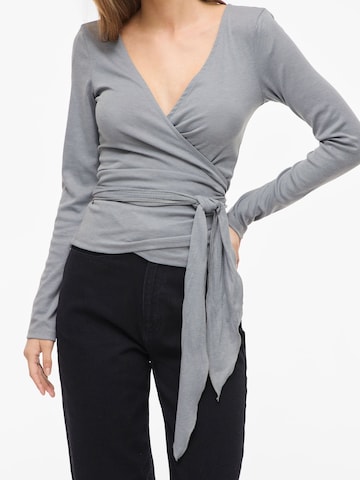 VILA Shirt 'VIGina' in Grey