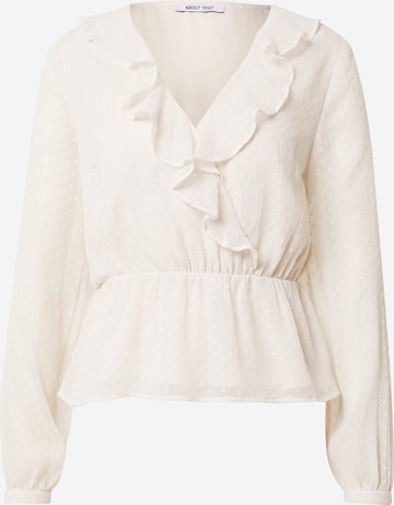 ABOUT YOU Blouse 'Enie' in White: front