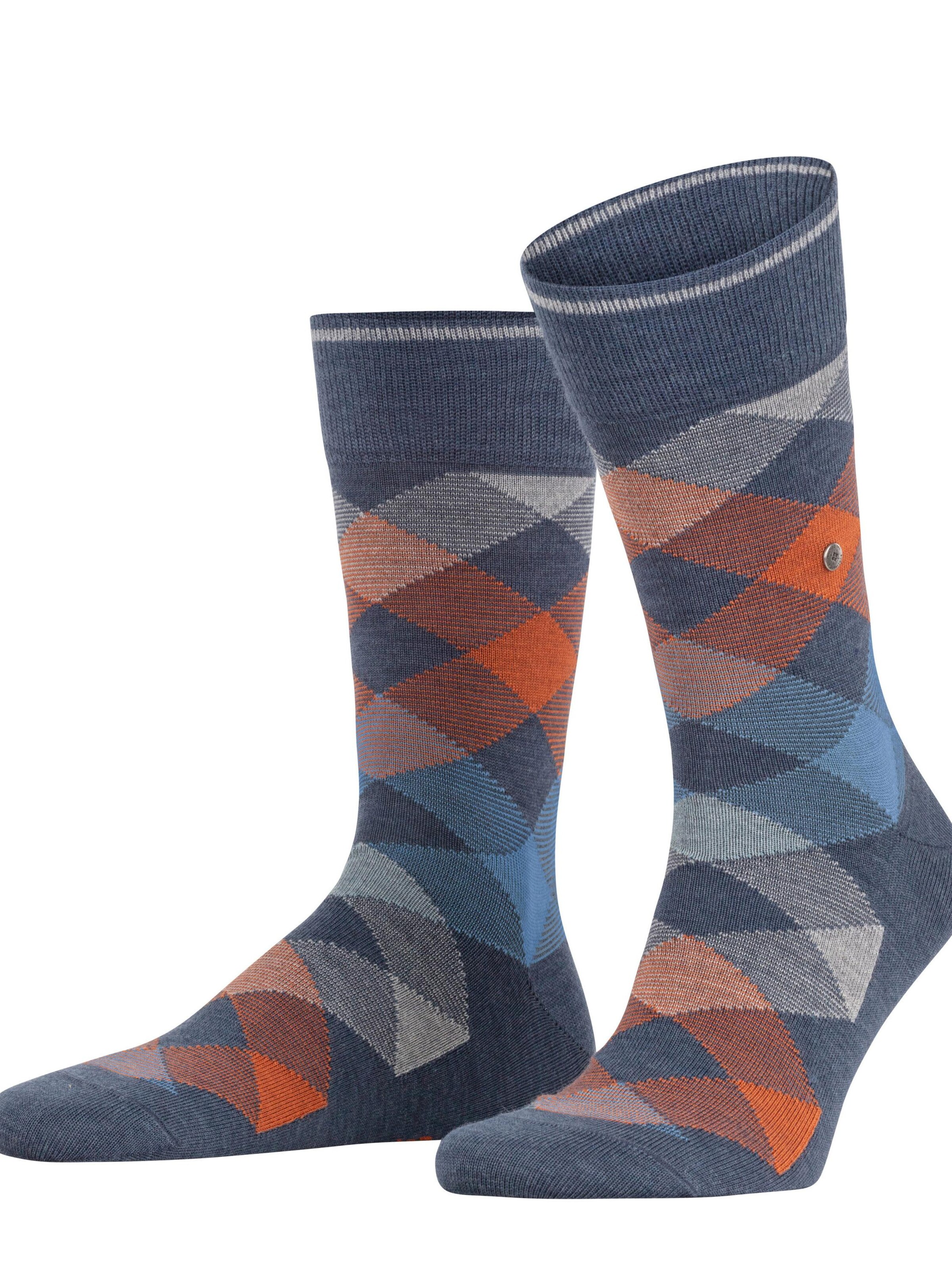 BURLINGTON Socks 'Newcastle' in Blue: front