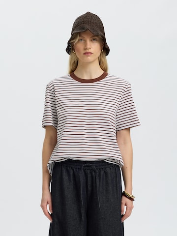 SELECTED Shirt 'SLFESSENTIAL' in Brown: front