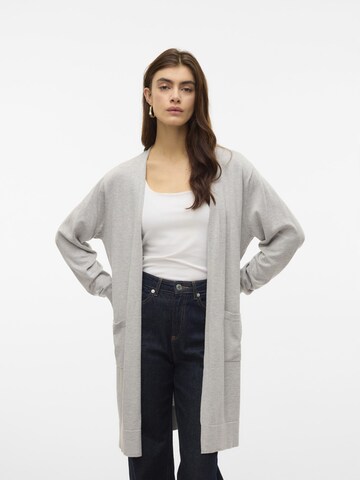 VERO MODA Knit cardigan 'SILJE' in Grey: front