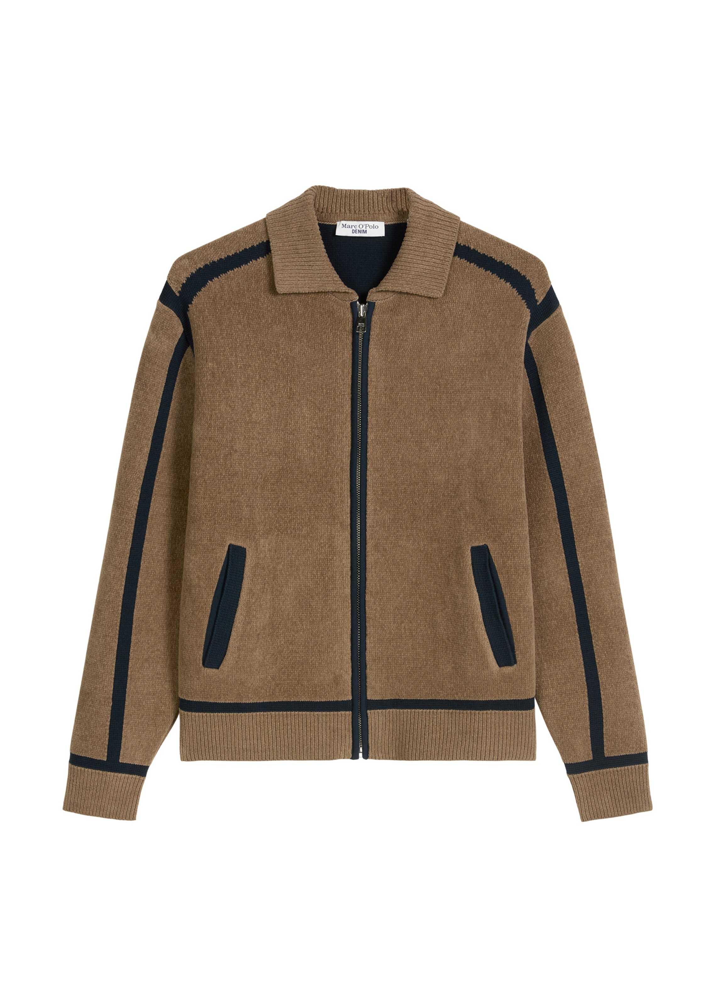 Marc O'Polo DENIM Knit Cardigan in Brown / Black, Item view