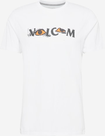 Volcom T-Shirt 'EYEZ' in Wit: voorkant