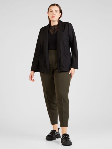 Vero Moda Curve - Tapered Pantalón de pinzas 'ISABEL' en verde