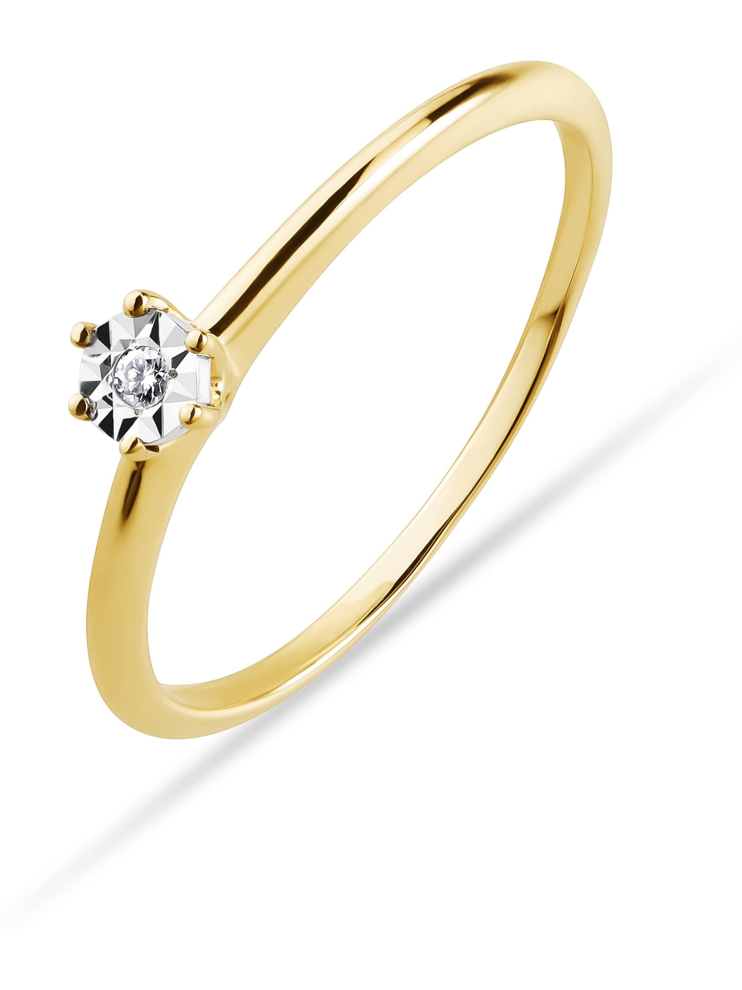 CHRIST Ring in Gelb: Vorderseite