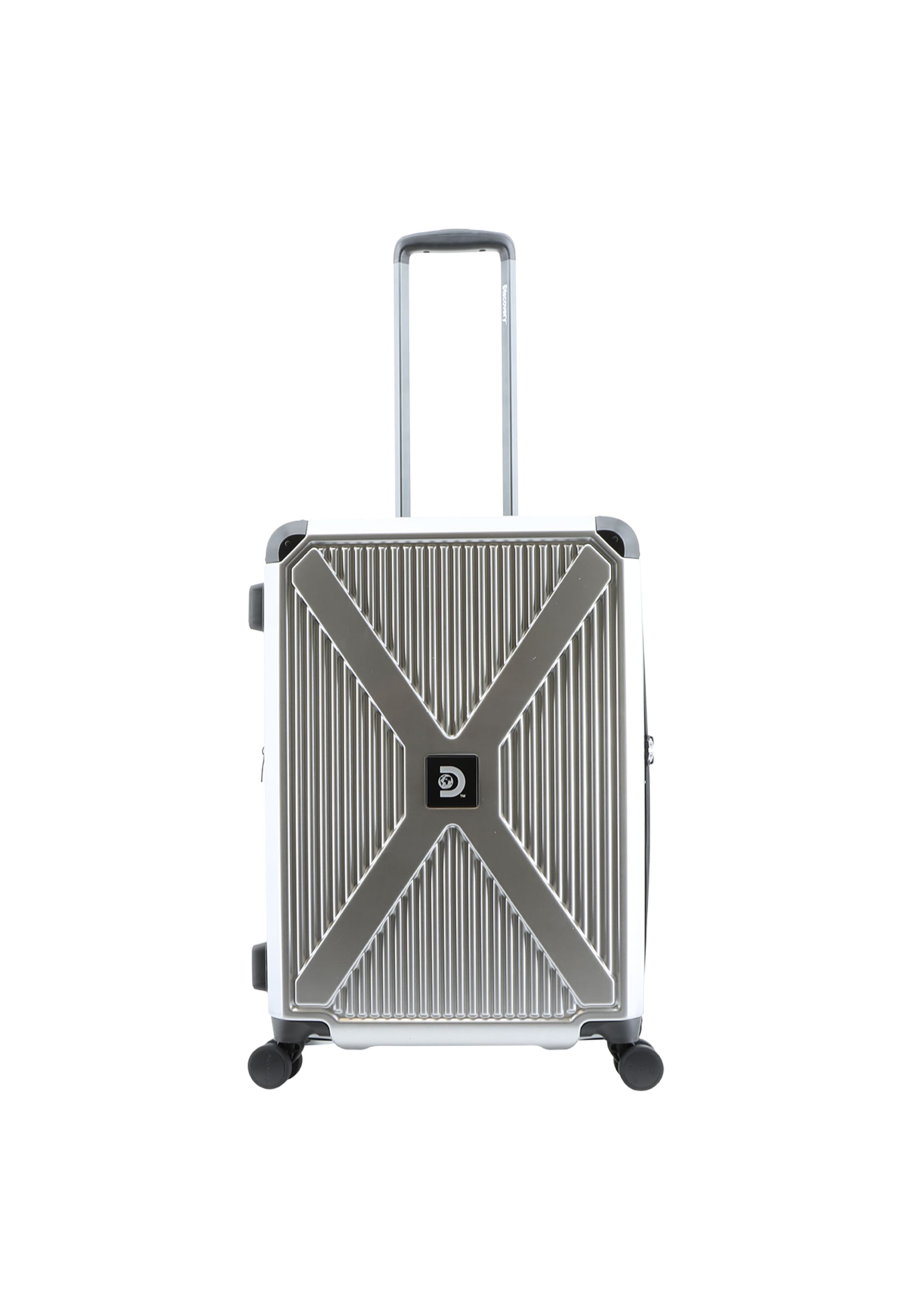 Discovery Suitcase 'Crossroad' in Silver: front
