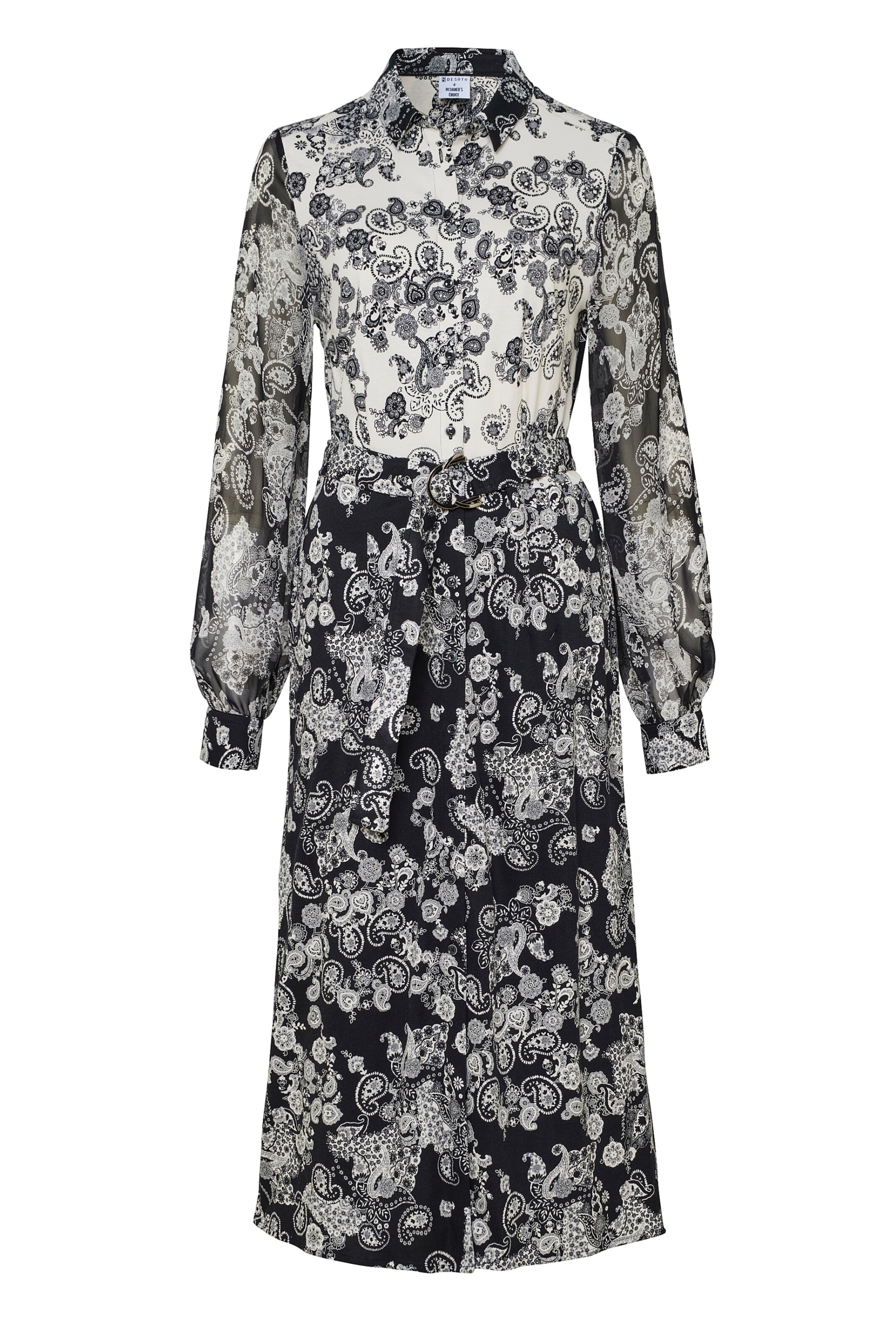 DESOTO Blousejurk in Blauw: voorkant