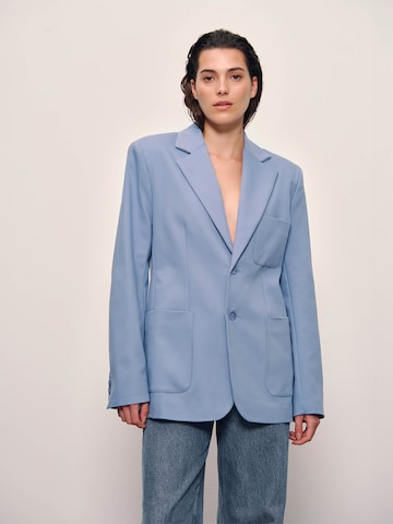 RÆRE by Lorena Rae Blazer 'Amalia' in Blue: front