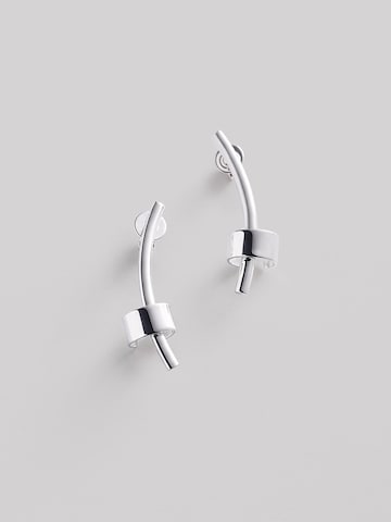REYTEL Earrings 'ACCENT' in Silver: front