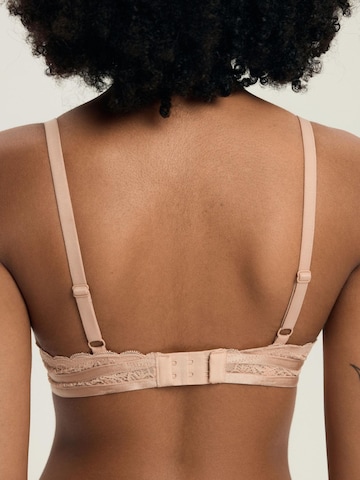 Push-up Reggiseno 'Push-up-BH Hint, florale Spitze, herausnehmbare Polster 80B' di Henderson in beige