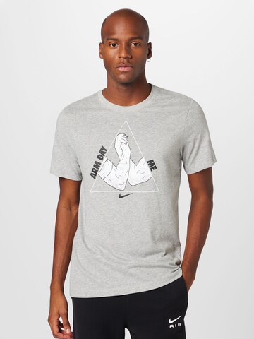 NIKE - Camisa funcionais em cinzento: frente