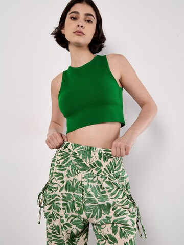 Loosefit Pantalon ' ' Apricot en vert