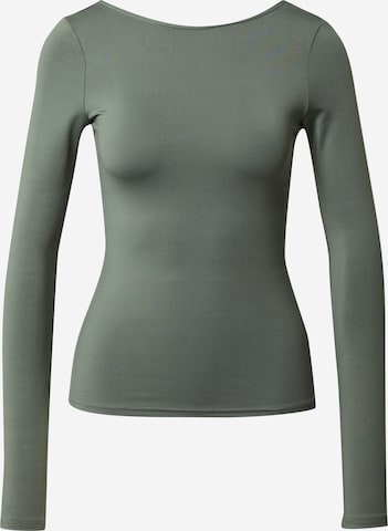 WEEKDAY Shirt 'Gizem' in Green: front