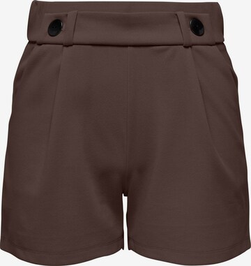 JDY Regular Pleat-Front Pants 'JDYGEGGO' in Brown: front