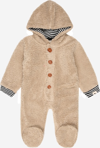 Turtledove London Dungarees in Beige: front